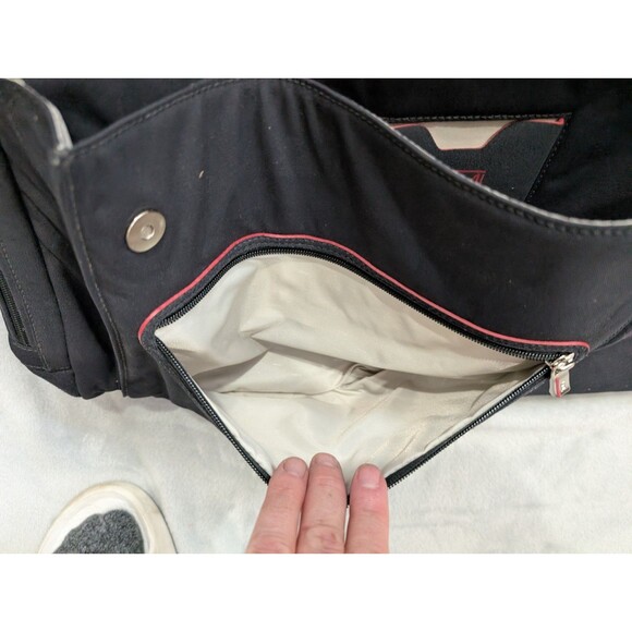 TUMI Boston Bag Sports Duffle 2 Way Nylon Solid Travel Duffel 6151D - Picture 7 of 8